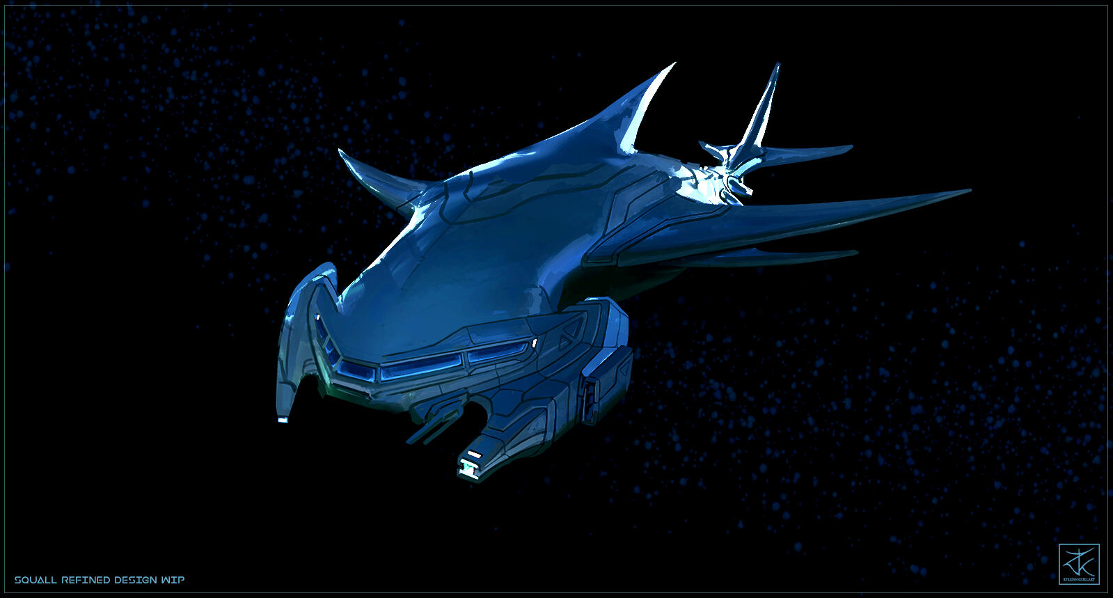 Render WIP over 3D sculpt in Blender (2021)