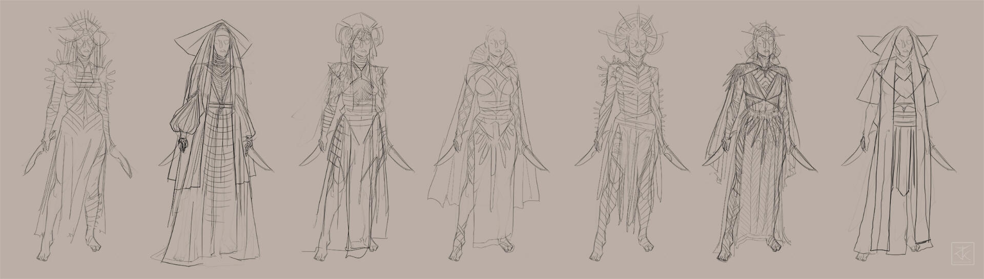 Early costume sketches (2021)