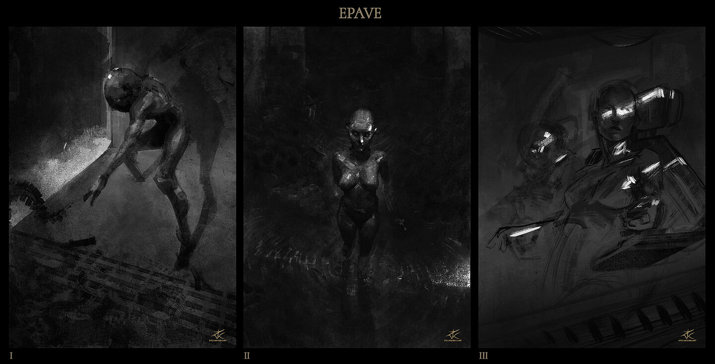 Epave - Composition sketches
