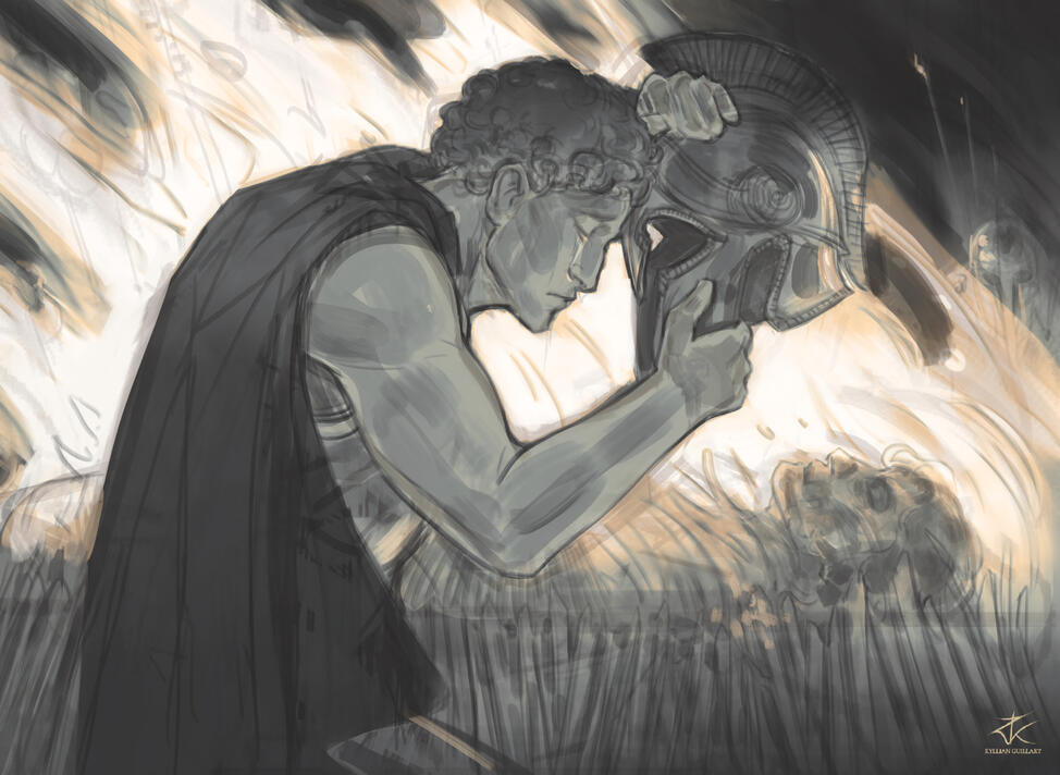 Hephaestion - Composition sketch 1